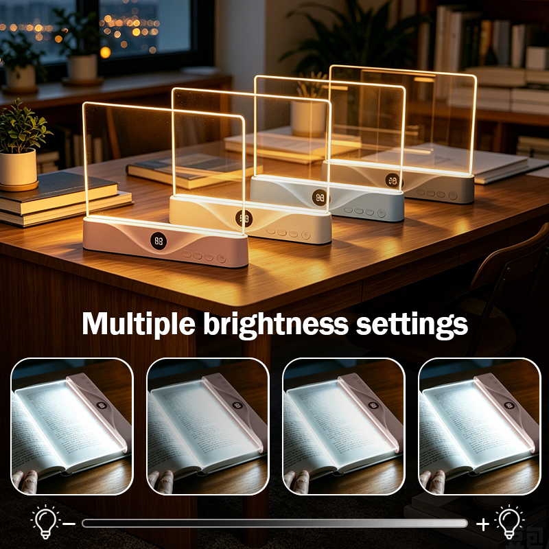 3 Light Colors Rechargeable LED Book
