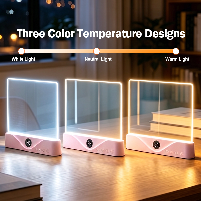 3 Light Colors Rechargeable LED Book
