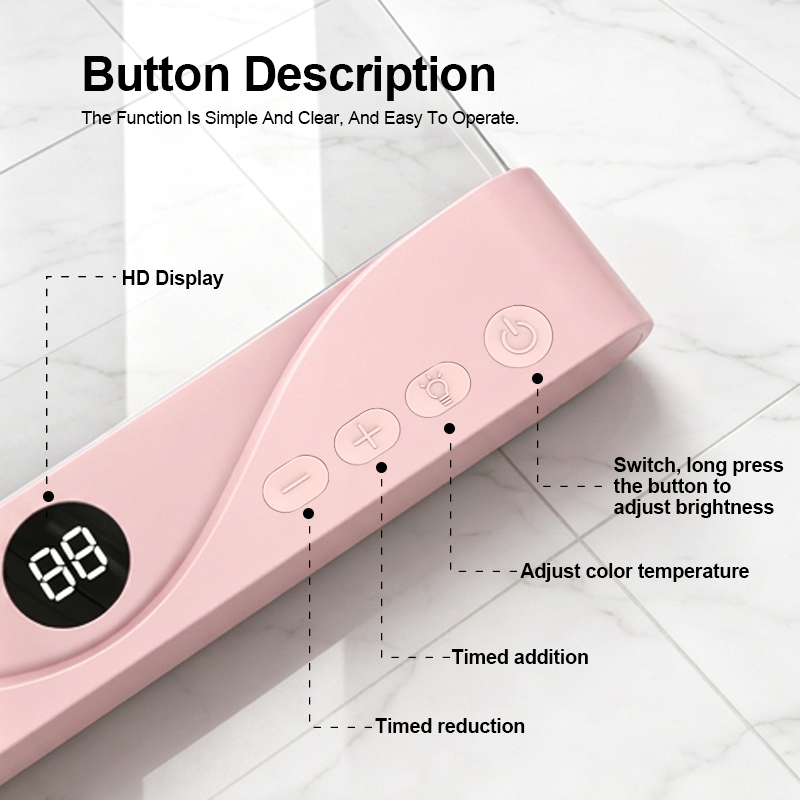 3 Light Colors Rechargeable LED Book